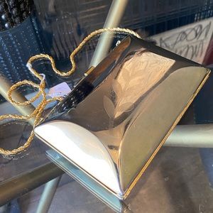 Vintage gold clutch 1970